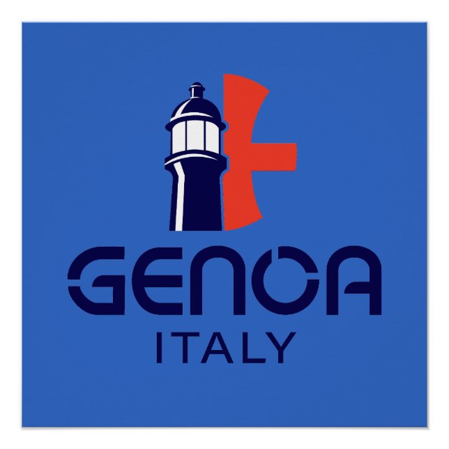 Genoa Italy Europe Poster (Front)