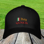 Genoa & Italy fashion / Italian Flag Patriots Embroidered Hat<br><div class="desc">Embroidered Hats: Italy & Genoa,  Italian Flag fashion baseball / trucker hats for Italia patriots - love my country,  travel,  holiday / sports fans</div>