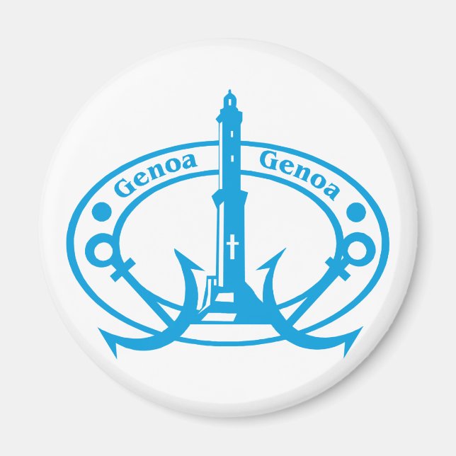 Genoa Stamp Magnet (Front)