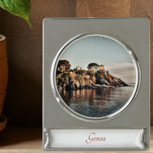 Genoa Watercolor Painting Landscape Art Ornament