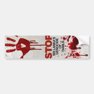 Genocide of Tamils Bumper Sticker