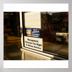 Genos Cheesesteaks When Ordering Speak English Poster