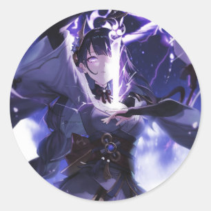 Genshin impact Baal #1 Classic Round Sticker