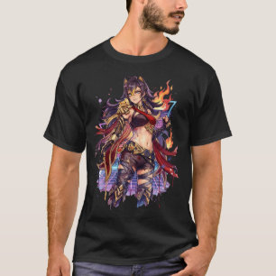 Genshin Impact Dehya Vaporwave Aesthetic T-Shirt