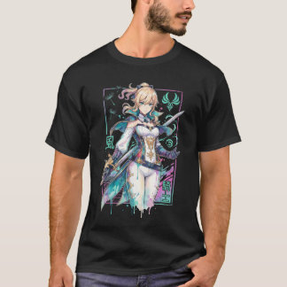 Genshin Impact Jean Blonde Ponytail Knights of Fav T-Shirt