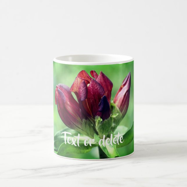Gentian Flower Personalised Coffee Mug (Center)