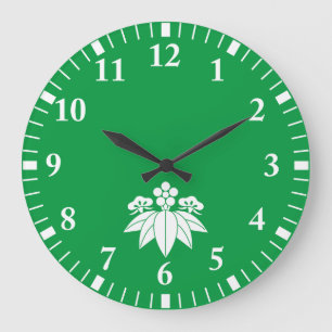 Gentian-style pine bamboo ume large clock
