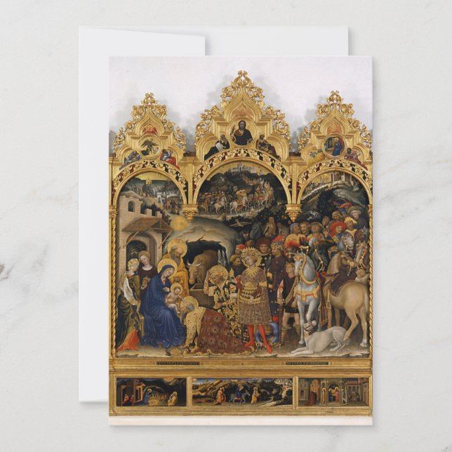 Gentile da Fabriano - Adoration of the Magi Invitation (Front)