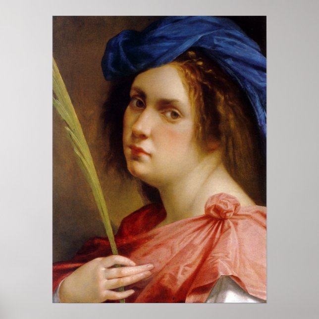 Gentileschi - Self Portrait Poster (Front)