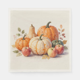Gentle Autumn Harvest Paper Napkin