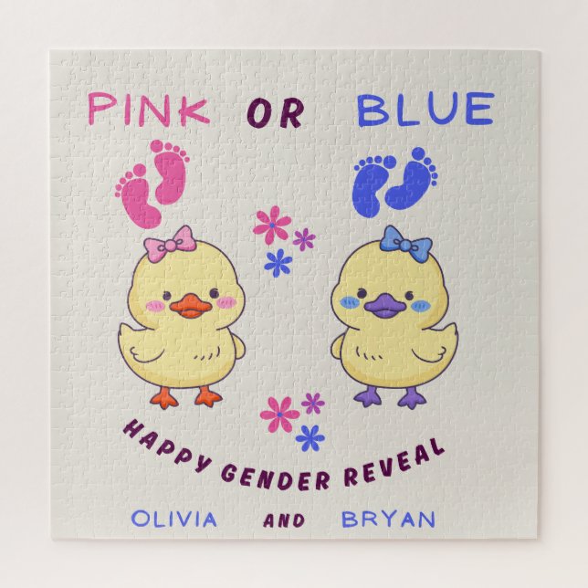 gentle baby reveal design  jigsaw puzzle (Vertical)