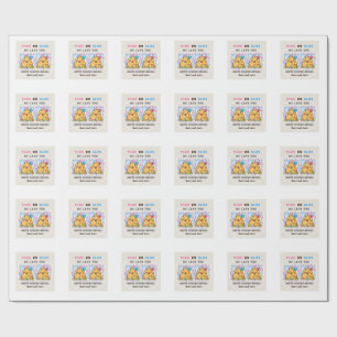 gentle baby reveal wrapping paper