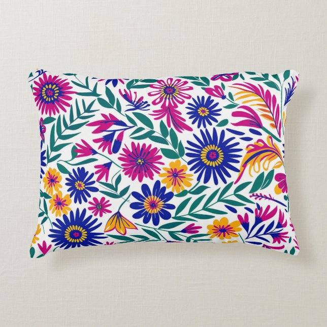 Gentle Bloom Aesthetic Accent Pillow (Front)