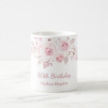 Gentle Blush Pink Floral 80th Birthday Party Gift Coffee Mug<br><div class="desc">Gentle Blush Pink Floral 80th Birthday Party Gift Coffee Mug

See matching collection in Niche and Nest Store</div>
