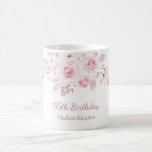 Gentle Blush Pink Floral 95th Birthday Party Gift Coffee Mug<br><div class="desc">Gentle Blush Pink Floral 95th Birthday Party Gift Coffee Mug

See matching collection in Niche and Nest Store</div>