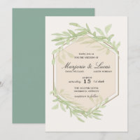 Gentle Botanics Wedding Invitation