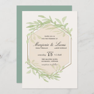 Gentle Botanics Wedding Invitation