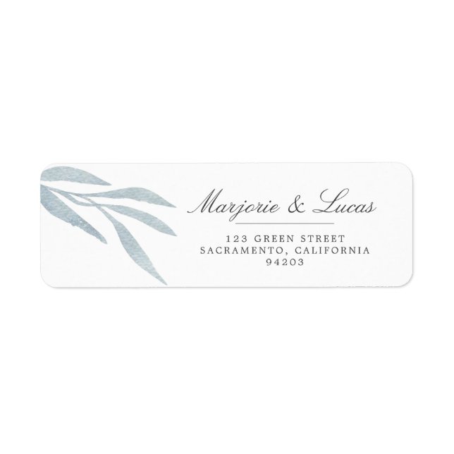 Gentle Botanics | Wedding Return Address Label (Front)