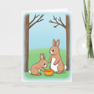Gentle Bunny Sharing Card