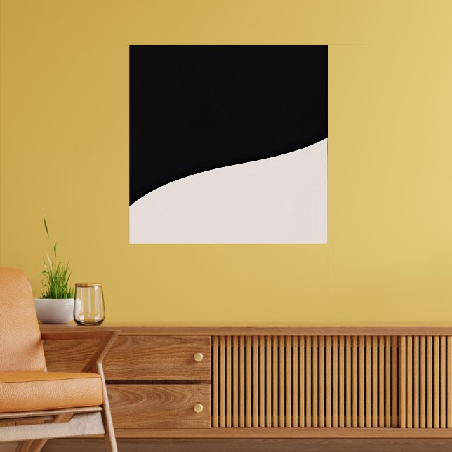 Gentle Curvature - Minimalist Arc Art Print (Living Room 2)