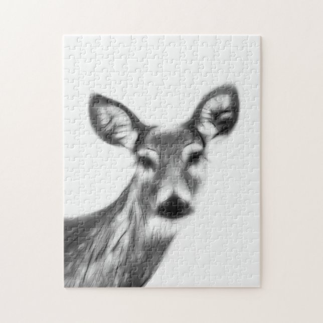 Gentle Deer Face Jigsaw Puzzle (Vertical)