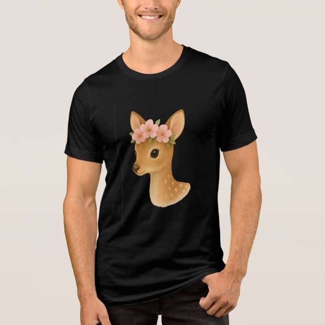 Gentle Deer Magic  Tri-Blend Shirt (Front)