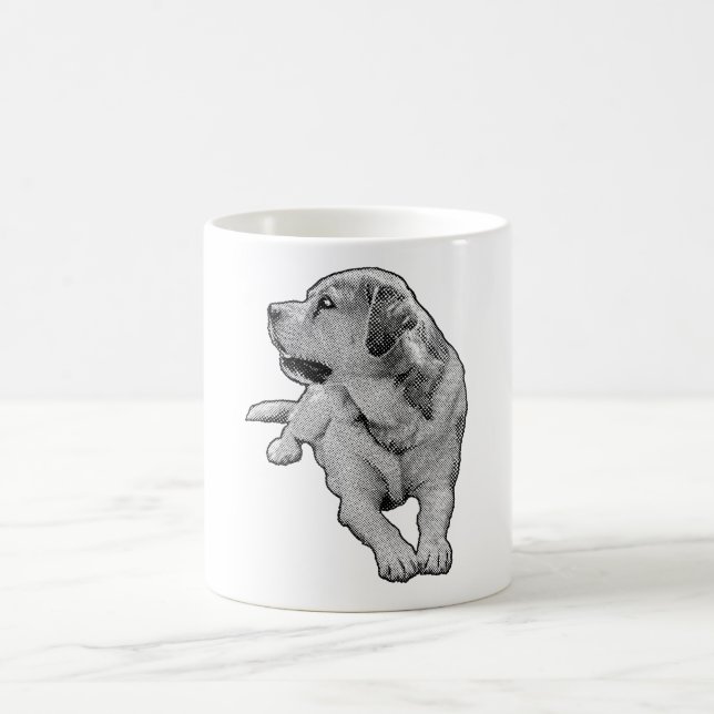 Gentle Dots, Loyal Gaze Coffee Mug (Center)