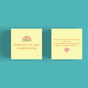 Gentle Down Syndrome Awareness Public Notice Card