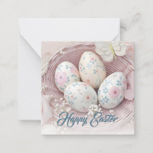 Gentle Easter Joy with Floral Motif Card