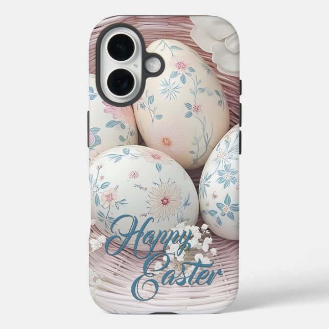 Gentle Easter Joy with Floral Motif Case-Mate iPhone Case (Back)