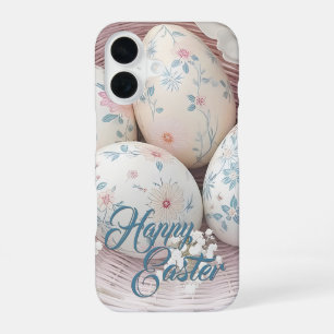 Gentle Easter Joy with Floral Motif iPhone 16 Case