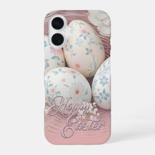 Gentle Easter Joy with Floral Motif iPhone 16 Case