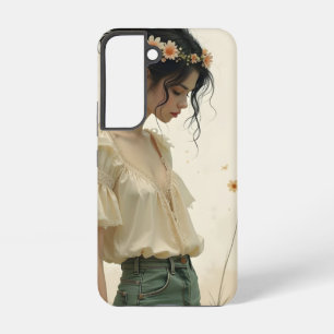 Gentle Elegance in a Butterfly Dance Samsung Galaxy Case