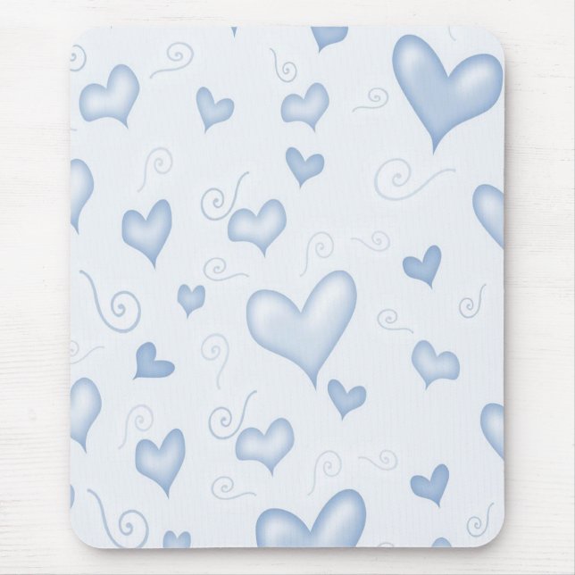 Gentle Elegant Hearts Mouse Pad (Front)