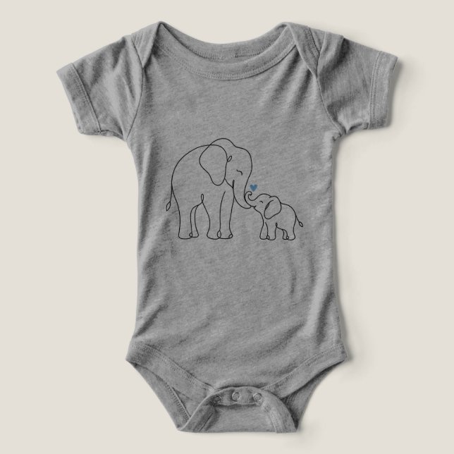 Gentle Elephant Embrace (Design Front)