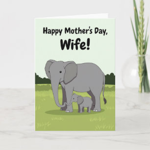 Gentle Elephant Love Art Card