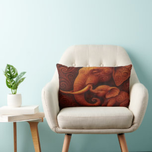 Gentle Elephants Lumbar Cushion