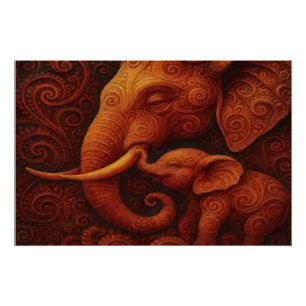 Gentle Elephants Poster