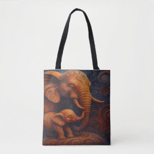 Gentle Elephants  Tote Bag