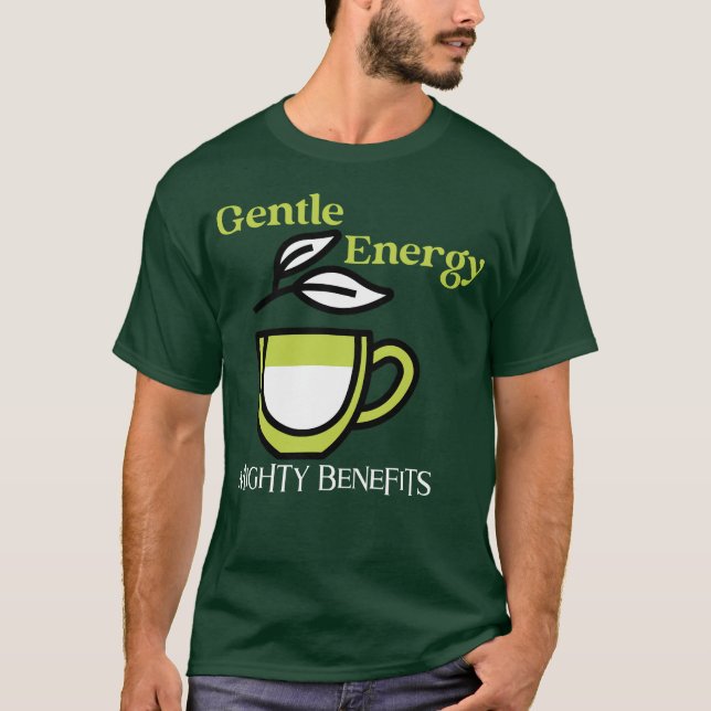 Gentle Energy, Mighty Benefits — Wellness Vibes, T-Shirt (Front)