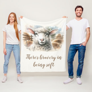 Gentle Ewe: Soft Wool Sheep Fleece Blanket