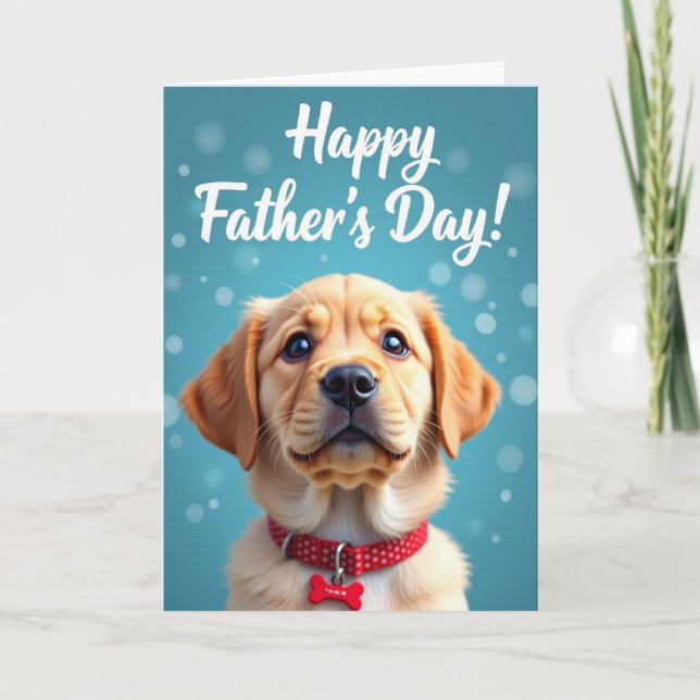 Gentle Fathers Day Dog Card (Front)