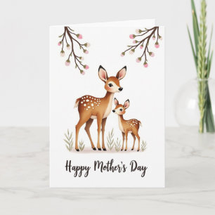 Gentle Fawn Mothers Day Card