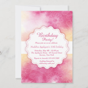 Gentle Floral Invitation