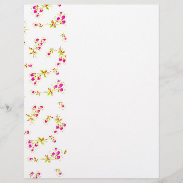 Gentle floral pattern flyer (Front)