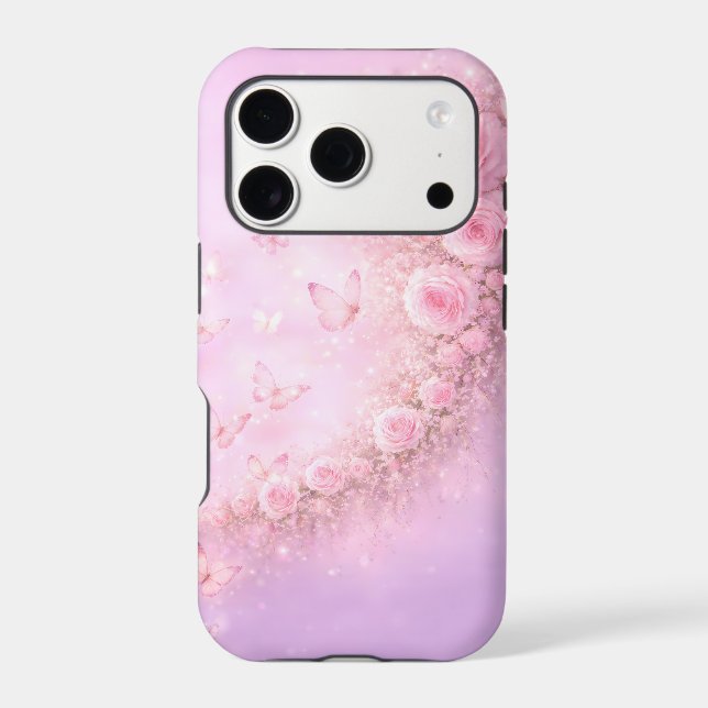 Gentle Floral Pattern – Soft Pink Roses with Soft  (Back)