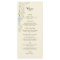 Gentle Floral Wedding Menu Card
