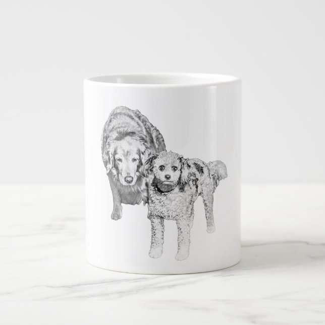 Gentle Friends, Morning Warmth Large Coffee Mug (Front)