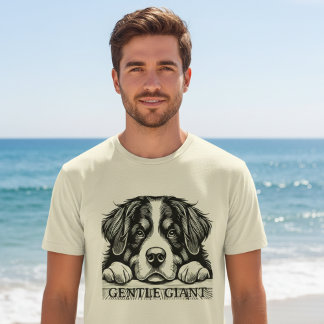 Gentle Giant Dog Art | Cute Big Friendly Dog  T-Shirt