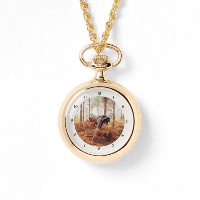 Gentle Giant - Draught Horse Hauling Logs in Fores Watch (Front)